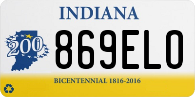 IN license plate 869ELO