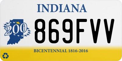 IN license plate 869FVV
