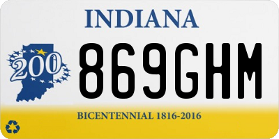 IN license plate 869GHM