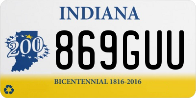 IN license plate 869GUU