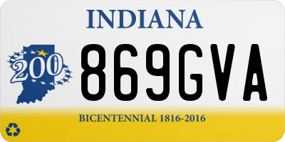 IN license plate 869GVA