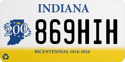 IN license plate 869HIH