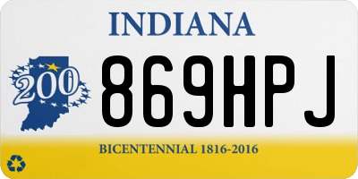 IN license plate 869HPJ