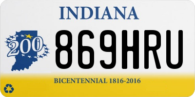 IN license plate 869HRU