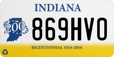 IN license plate 869HVO