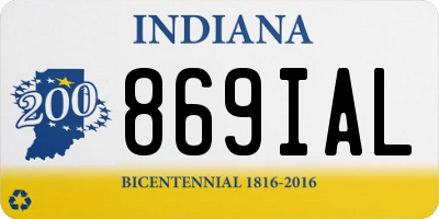 IN license plate 869IAL