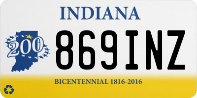 IN license plate 869INZ