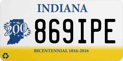 IN license plate 869IPE