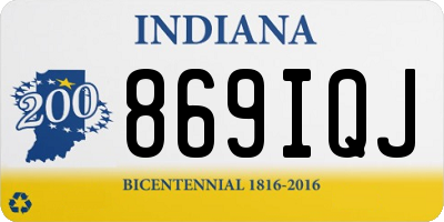 IN license plate 869IQJ