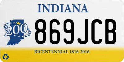 IN license plate 869JCB