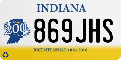 IN license plate 869JHS