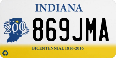 IN license plate 869JMA