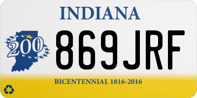 IN license plate 869JRF