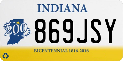 IN license plate 869JSY