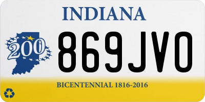 IN license plate 869JVO