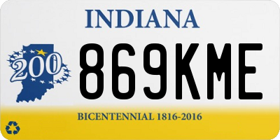 IN license plate 869KME