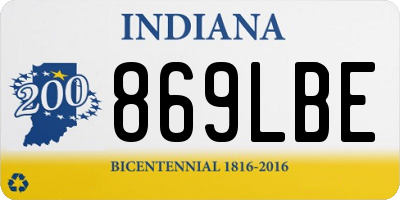 IN license plate 869LBE