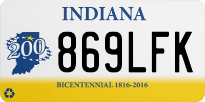 IN license plate 869LFK