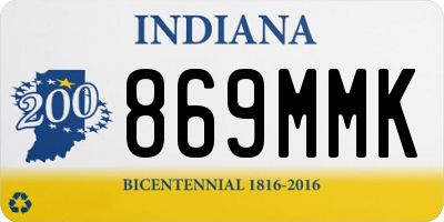 IN license plate 869MMK