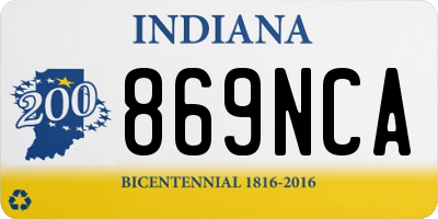IN license plate 869NCA