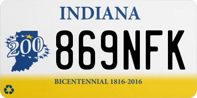 IN license plate 869NFK