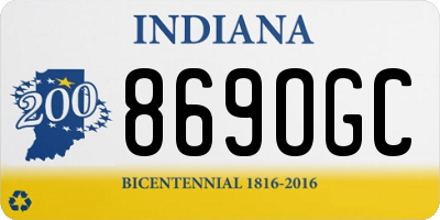 IN license plate 869OGC