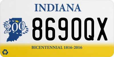 IN license plate 869OQX