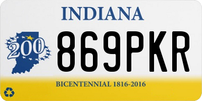 IN license plate 869PKR
