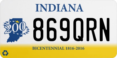 IN license plate 869QRN