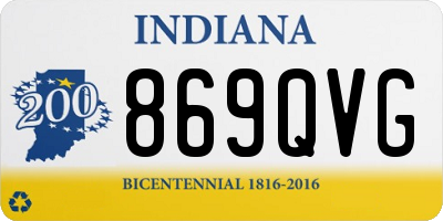 IN license plate 869QVG