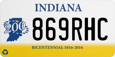 IN license plate 869RHC