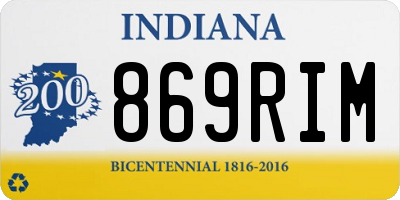 IN license plate 869RIM