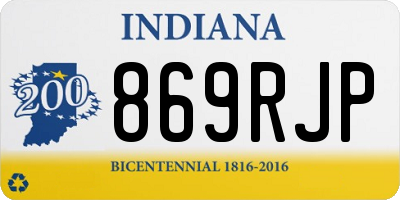 IN license plate 869RJP