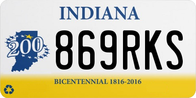 IN license plate 869RKS