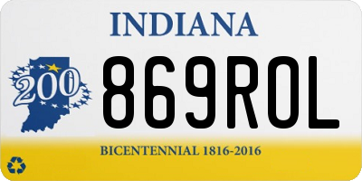 IN license plate 869ROL