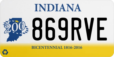 IN license plate 869RVE