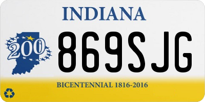 IN license plate 869SJG