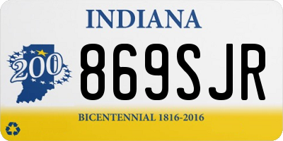 IN license plate 869SJR