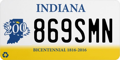 IN license plate 869SMN