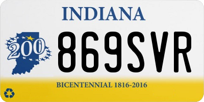IN license plate 869SVR