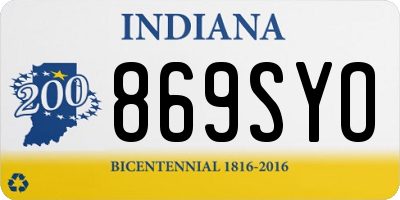 IN license plate 869SYO
