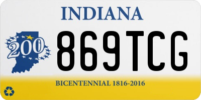 IN license plate 869TCG
