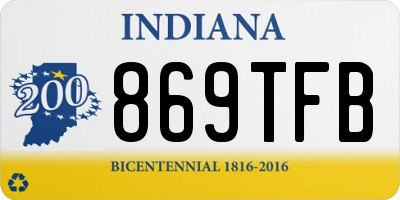 IN license plate 869TFB
