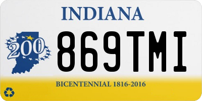 IN license plate 869TMI