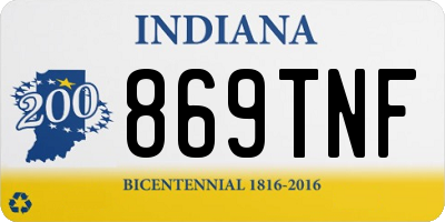 IN license plate 869TNF