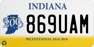 IN license plate 869UAM