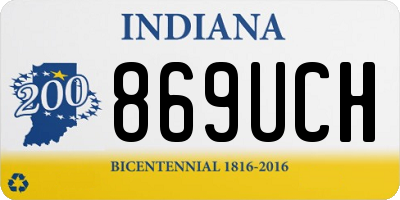 IN license plate 869UCH