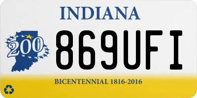 IN license plate 869UFI