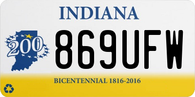IN license plate 869UFW