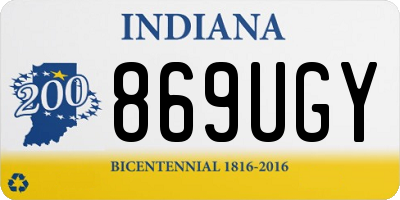 IN license plate 869UGY